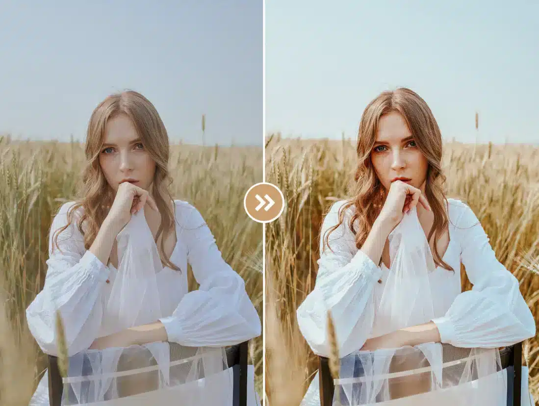 Bohemian lightroom presets before and after