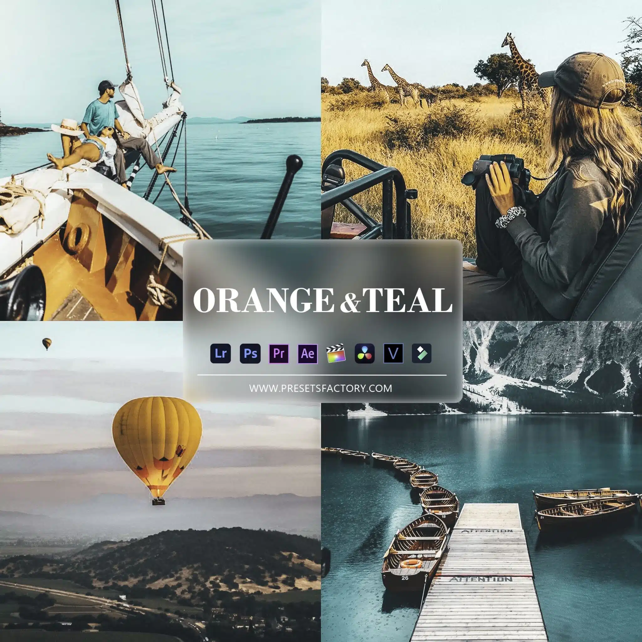 Orange & Teal Presets collection